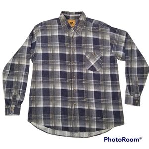Men's Outback Rider Gray Flannel Size Large